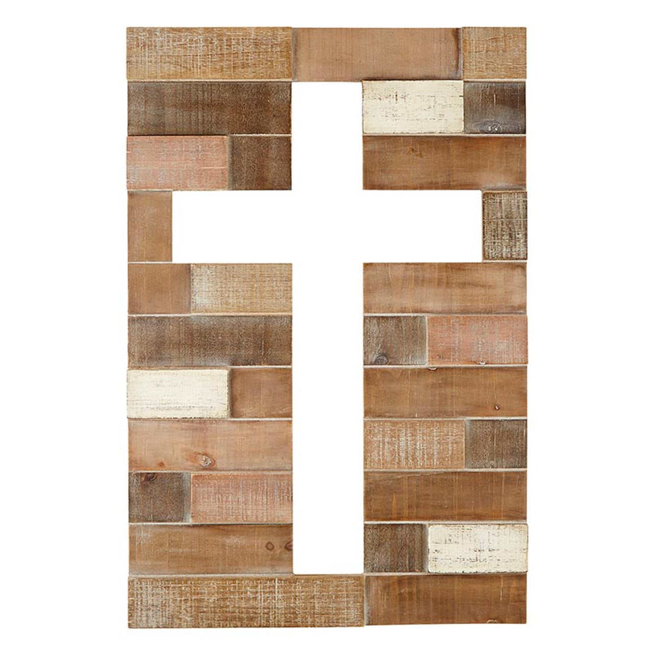 Rustic Cut Out Cross Wall Decor