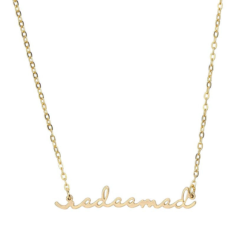 Declaration Word Necklaces