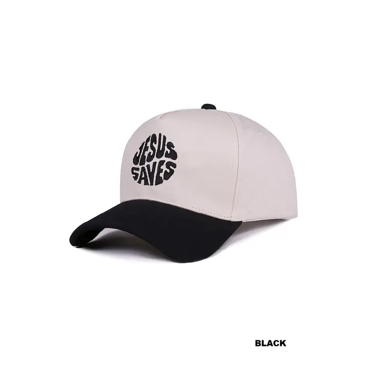 Jesus Saves Two-Tone Canvas Hat